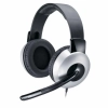 Fone com Microfone Genius Hs05a Prata Arco AjustÁvel Fone com Microfone Genius Hs05a Prata Arco AjustÁvel