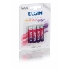 Pilha RecarregÁvel Aaa Elgin Cartela C/ 4 Unidades 900mah Pilha RecarregÁvel Aaa Elgin Cartela C/ 4 Unidades 900mah