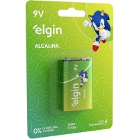 Bateria 9v Alcalina Elgin