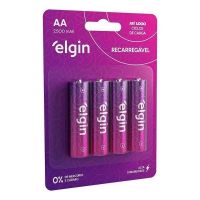 Pilha Recarreg�vel Aa Elgin Cartela C/ 4 Unidades 2500mah