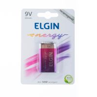 Bateria 9v Recarreg�vel Elgin 250mah
