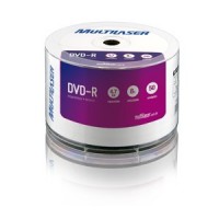 Dvd-r Multilaser 8x 4.7gb Imprimvel C/ 50 Un Dv052