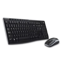 Teclado e Mouse Wireless Mk270 Logitech Preto