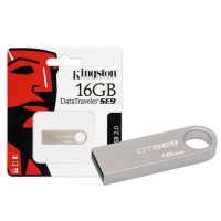 Pen Drive 16gb Kingston Se9 Prata Usb 2.0 Dtse9h/16gbz