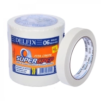 Fita Crepe Delfix 18mmx40m Pacote com 06 Unidades