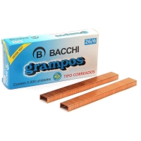 Grampo 26/6 Cobreado Bacchi Cx com 5000 Unidades