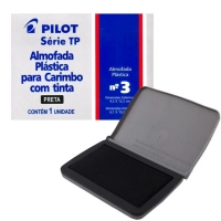 Almofada para Carimbo Pl�stica Pilot N.3 Preta
