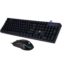 Teclado e Mouse Hp Usb Gamer Km200 Preto