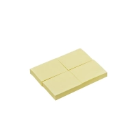 Bloco Adesivo Maxprint Amarelo Pastel Pequeno 38mm X 50mm 100 Folhas