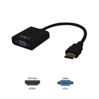Cabo Adaptador Hdmi M/Vga F+p2 Adp-hdmivga20bk Pc