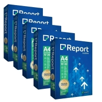 5 Resmas Papel A4 Report Alcalino Premium 75grs 210x297 C/ 500 Folhas