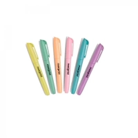 Caneta Marca Texto Lumis Pastel Maxprint Estojo C/ 6 Cores
