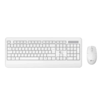 Kit Teclado+mouse S/Fio Kw202 Branco Lecoo