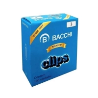 Clips N�3 Bacchi Galvanizado Cx 100un