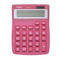 Calculadora Mesa Visor 12 Digitos Rosa Mv4135
