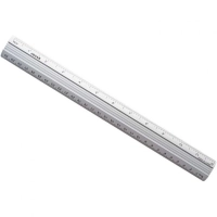 Regua de Aluminio Cristal 30cm Jocar Office