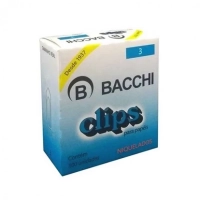 Clips N�3 Bacchi Niquelado Cx 100un