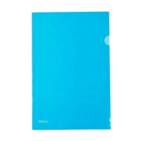 Pasta L Go Office A4 Azul Pacote 10 Unidades