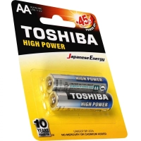 Pilha Alcalina Aa Toshiba Lr6gcp Pequena Cartela C/ 2un