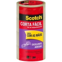 Fita Adesiva 45mmx40m Corta Facil Scotch 3m C/4un