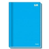 Caderno 1/4 Costurado Capa Dura Credeal Azul 140x202mm 96fls