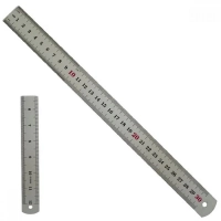 Regua Metalica de A�o Inox 30cm