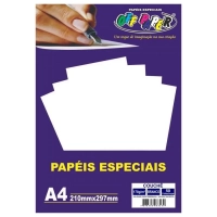 Papel Couche A4 170g Off Paper Branco Pct 50fls