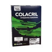 Etiqueta Laserjet A4 Ca4367 297x 210 X 1 Colacril com 100 Folhas