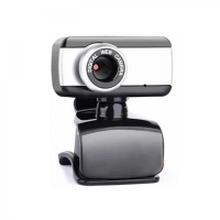 Webcam Brazilpc V4 1.5mp 640x483 C/ Microfone Usb Preto/Prata