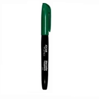 Marcador Permanente Ponta Chanfrada Verde Slim Jocar Office