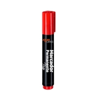Marcador Permanente Jocar Office 5,0mm Ponta Chanfrada Vermelho