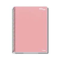 Caderno 1/4 80fls Espiral C/D Credeal 140x200mm Cores Sortidas