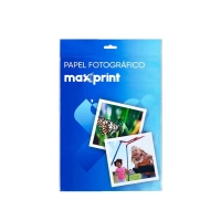 Papel Fotografico Glossy Maxprint A4 135gsm - 20 Folhas