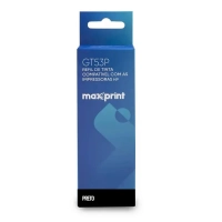 Refil de Tinta Compativel Hp Gt53p Maxprint Preto