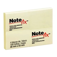 Bloco Adesivo Note Fix 3m 38x50mm Amarelo com 4 Unidades