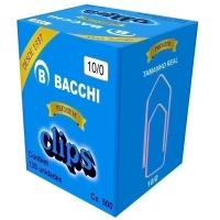 Clips 10/0 Galvanizado Caixa 120 Unidades Bacchi