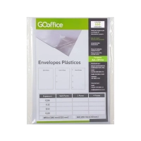 Envelope Plastico Go Office A4 2 Furos 0,06m Pct 100un