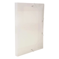 Pasta Aba e Elastico Go Office Oficio 30mm Cristal