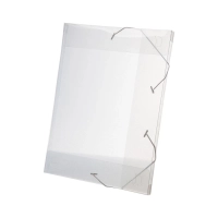 Pasta Aba e Elastico Go Office Oficio 20mm Cristal