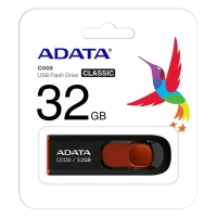 Pen Drive Adata Ac008 32gb Preto/Vermelho Ac00832grkd