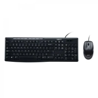 Teclado e Mouse Usb Mk200 Cinza Logitech