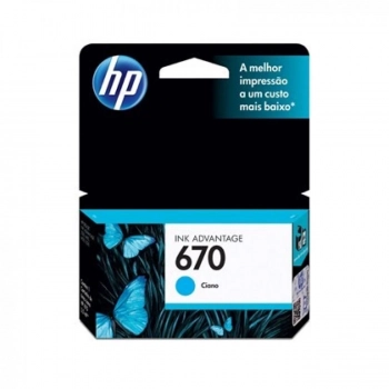 Cartucho Hp 670 Azul Cz114ab