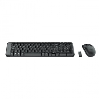 Teclado e Mouse Wireless Mk220 Logitech Preto