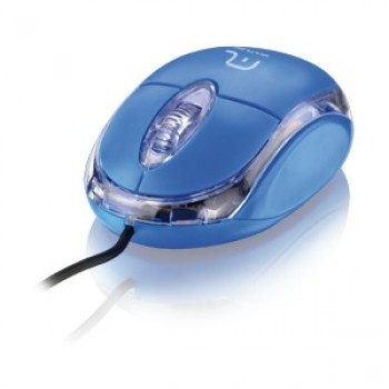 Mouse Usb Multilaser Classic Azul Mo001