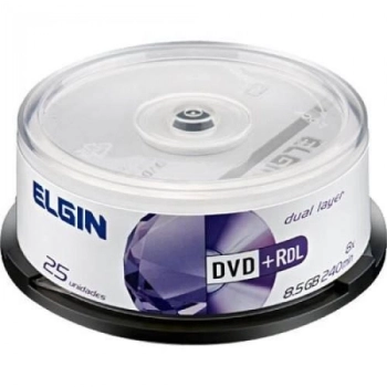 Dvd+r Elgin 8,5gb C/ 25 Unidades