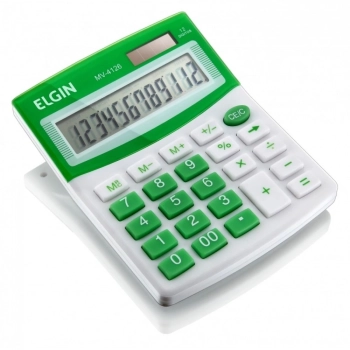 Calculadora de Mesa Elgin 12 Dgitos Mv4126 Verde