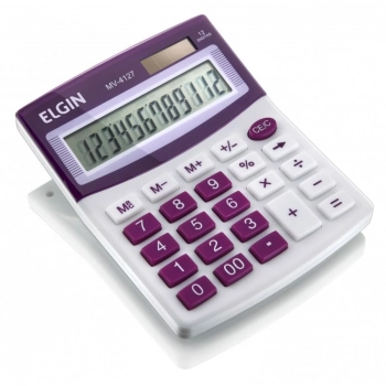 Calculadora de Mesa Elgin 12 Dgitos Mv4127 Roxa