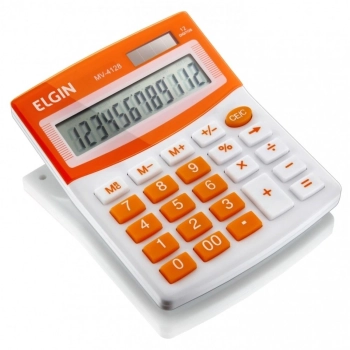 Calculadora de Mesa Elgin 12 Dgitos Mv4128 Laranja