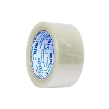 Fita para Embalagem 45mm X 40m Transparente Delfix Pacote com 03 Unidades
