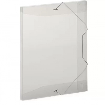 Pasta Pl�stica Of�cio C/ El�stico Acp Cristal Lombo 20mm Pacote C/ 10 Unidades 1022